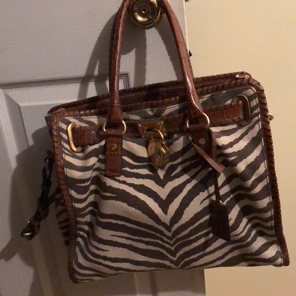 Michael Kors animal print satchel - Picture 1 of 4